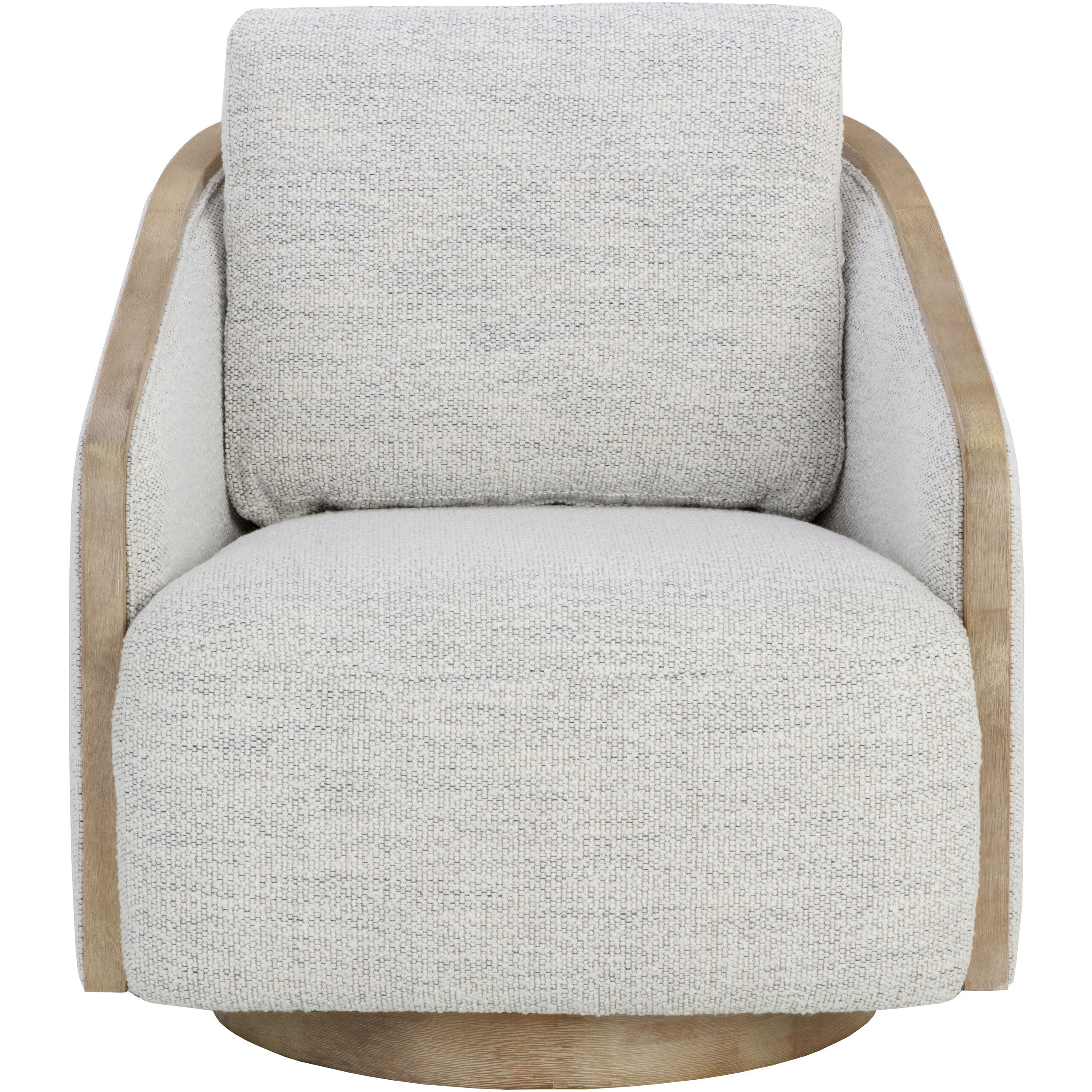 Tasia Merino Cotton Swivel Lounge Chair, Swivel